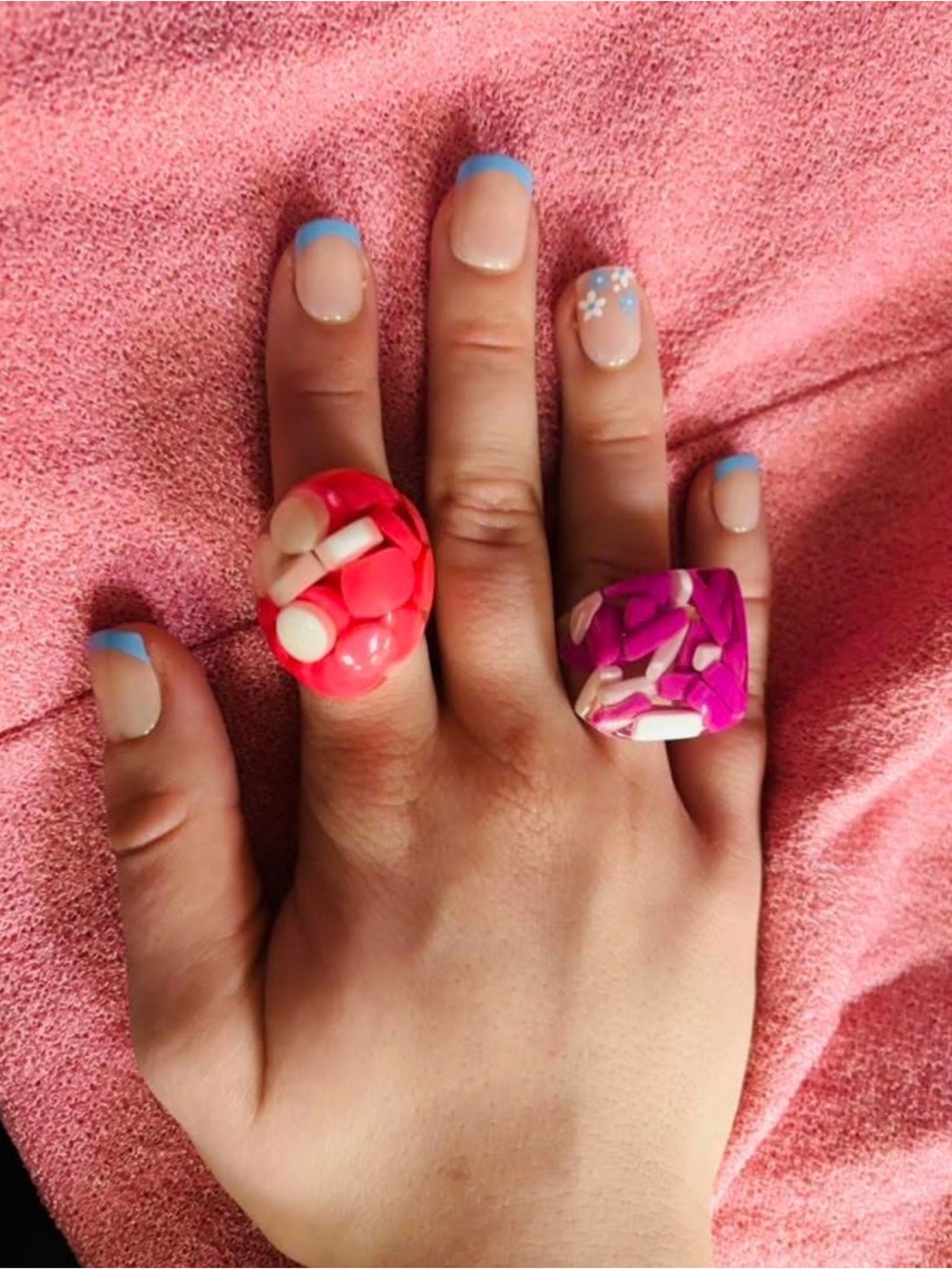 1960s PINK Pill Ring